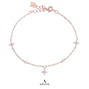 L'amour 四葉草幸運手鏈 (玫瑰金)