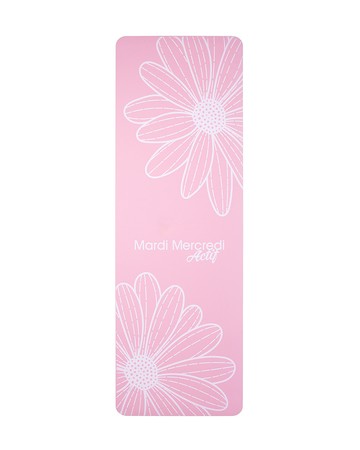 MARDI MERCREDI 瑜伽墊 粉色 經典小雛菊 白花 YOGA MAT DUO FLOWER