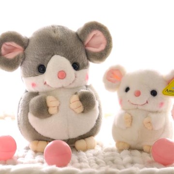 正版AMANGS鼠年吉祥物可愛小老鼠玩偶公仔毛絨玩具生日圣誕禮物女