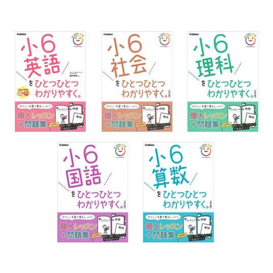 小学ひとつひとつわかりやすく・６年・５教科