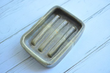 Heyu Soap ・手捏陶皂盤・陶土製・無孔設計・手工生活器皿