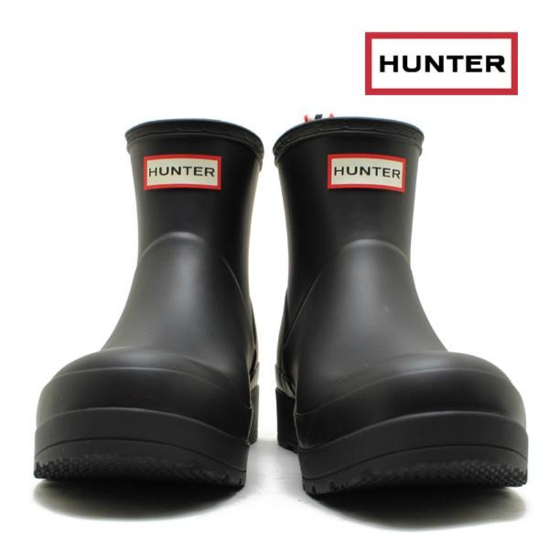 国内正規品 HUNTER ハンター レディース レインブーツ オリジナル プレイ ショート レインブーツ 長靴 ラバーブーツ 防水 レイン 梅雨  おしゃれ 通勤 通学 靴 女 | LINEショッピング