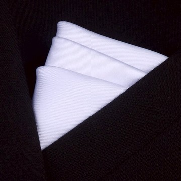 男裝西裝口袋巾方巾男士襯衫手帕巾正裝西服胸巾絲巾胸口巾小白色