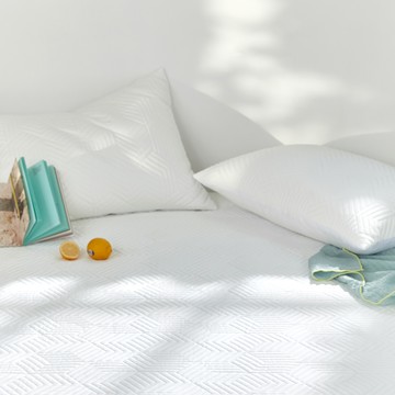 farfe 涼感杜拉隆三層織睡墊  白色  Q(150*200cm)