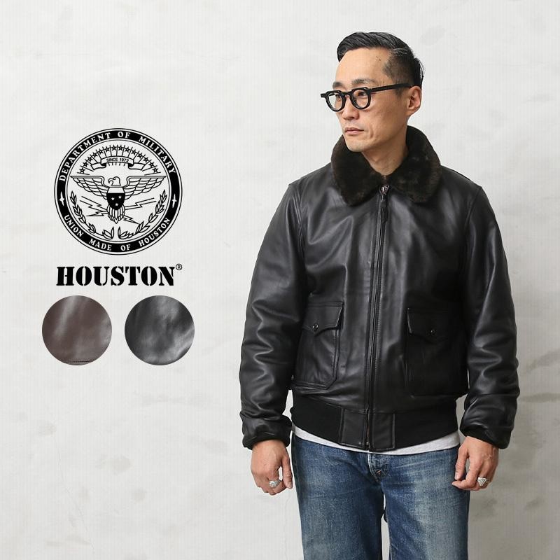 楽天市場】HOUSTON ヒューストン レザージャケット 革ジャン