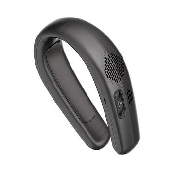 ANTIAN 半導體製冷頸掛風扇 戶外隨身 三檔風力 USB充電  FB12  深灰色