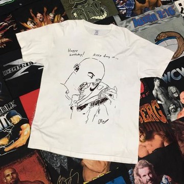 惡搞frank ocean Happy birthday美式潮牌t恤男說唱嘻哈純棉短袖