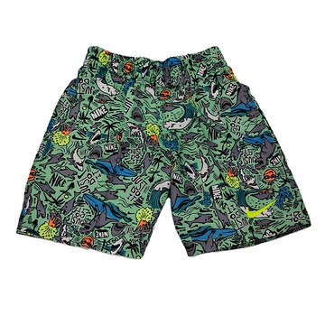 NIKE 耐吉 JDI DINSAUR 男小童6吋海灘褲  5  綠光