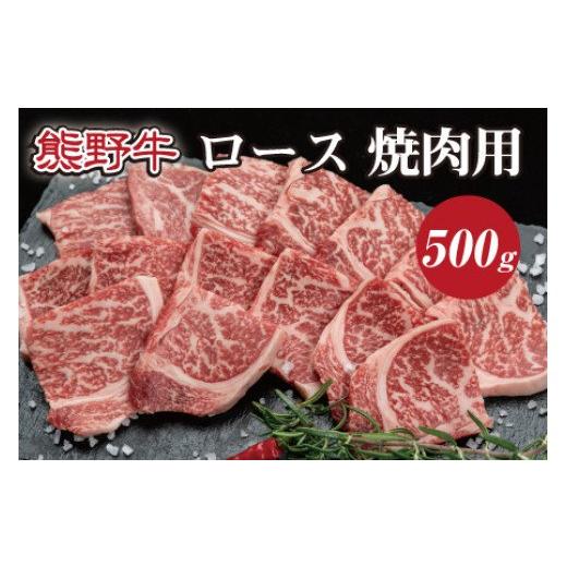 ふるさと納税 和歌山県 すさみ町 特選黒毛和牛 熊野牛 焼肉用ロース　約500g