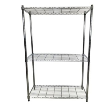youneed 加強防鏽三色90X45X150 三層鐵力士架(鍍鉻架/電器架/收納架)