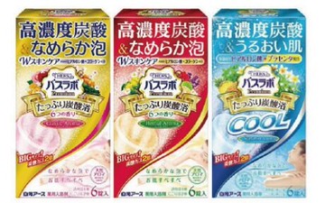 日本【白元】HERS 高濃度碳酸 入浴錠 6錠入【領券滿額再折千7/31止】