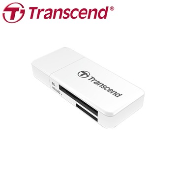 【Transcend】RDF5 白色 USB 3.1 micro SD SDXC SDHC 記憶卡 讀卡機