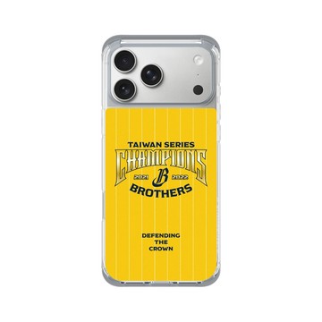 iPhone 17 Pro Max ClearX (MagSafe 兼容) 霜透灰 - 職棒-中信兄弟 Brothers - 2022中信兄弟總冠軍紀念款-榮耀黃