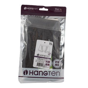 Hang ten抗菌透氣平口褲-XL(顏色隨機出貨)