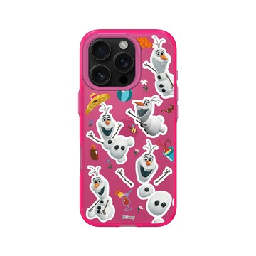 iPhone 16 Pro Clear 粉漾桃 - 迪士尼-公主系列 Disney Princess - 冰雪奇緣 - 雪寶