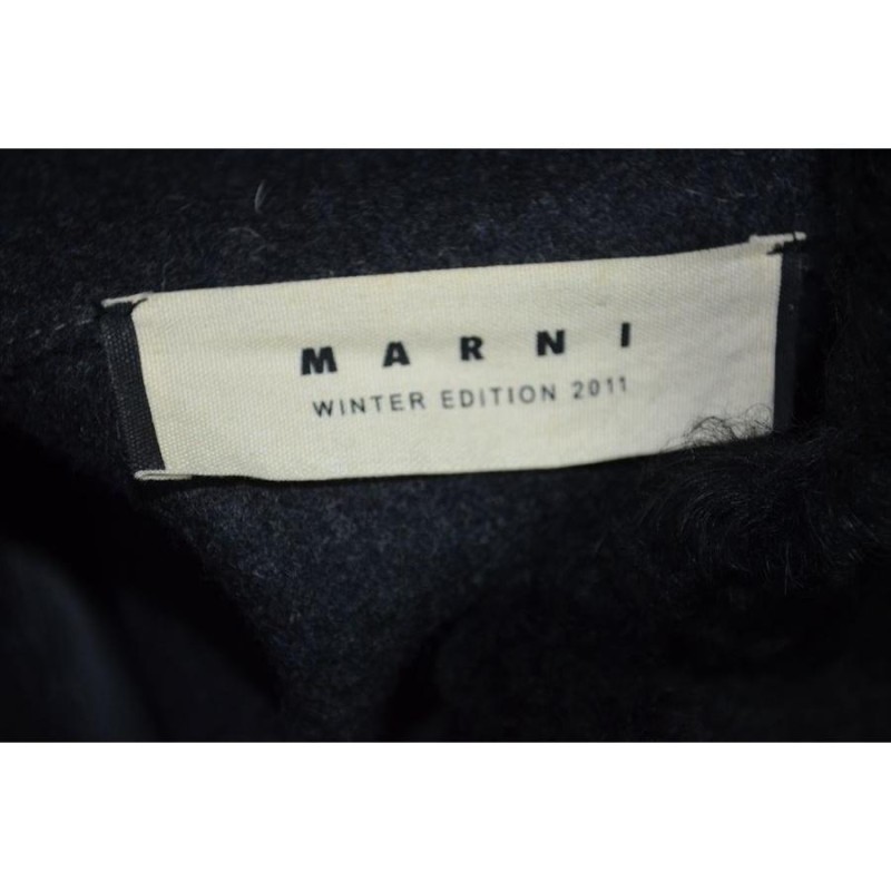 マルニ MARNI ムートン ダブルジップ ポンチョ コート 40 D3712 | LINE