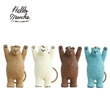 Hello marche 萬歲熊日式包包配件 桌面擺件 飾品 小熊公仔