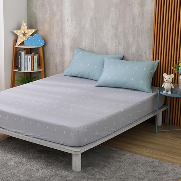 雙人床包枕套組/ 100%精梳純棉 / 純棉 / 星月夏 [鴻宇] 台灣製 - C20121