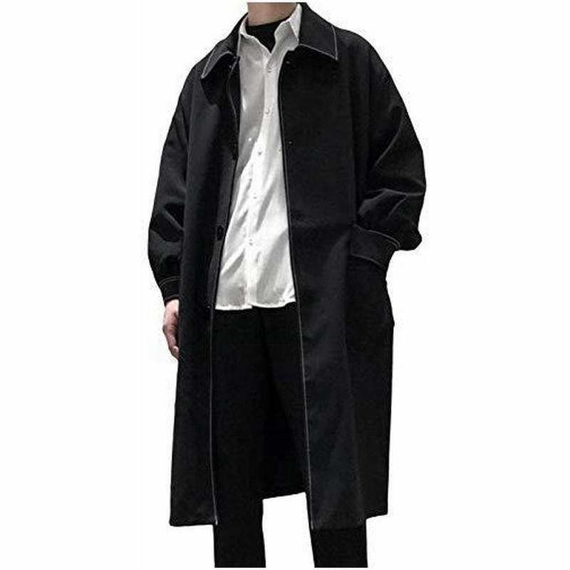 Yitongメンズ カーディガン 黒 秋 冬 春 カーディガン オーバーコート アウター メンズ ロング コート シンプル 通販 Lineポイント最大0 5 Get Lineショッピング