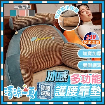 台灣現貨 護腰靠枕 冰感多功能護腰靠墊 造型軟綿靠枕 三角靠枕 抱枕 靠墊 靠腰墊 靠背枕 靠腰枕 靠背墊涼蓆靠墊 墊枕