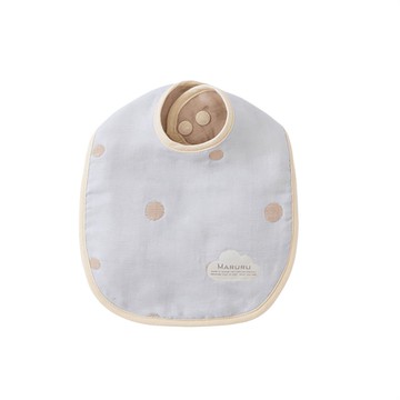 MARURU 五層紗口水圍兜 嬰兒藍