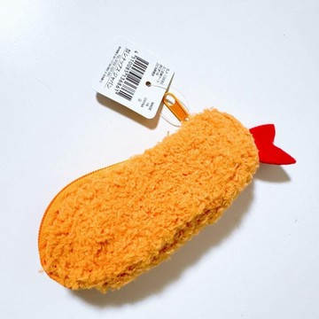 日本 炸蝦造型收納包 小物收納 耳機零錢都能塞【南風百貨】