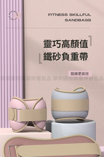 時尚玩家0.5kg二入組 莫蘭迪健身負重沙袋 負重沙包(綁手綁腿沙袋 運動沙包 復健沙包)