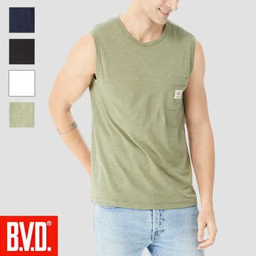 【BVD】竹節棉寬肩背心-SB16223