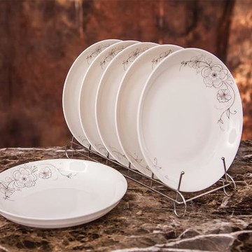 特價8英寸陶瓷盤子家用菜盤圓形飯盤圓盤菜碟子深盤微波爐專用