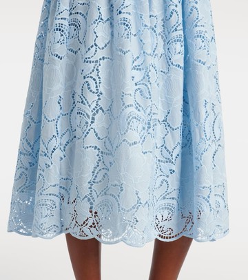 Erdem Laser-cut pleated skirt