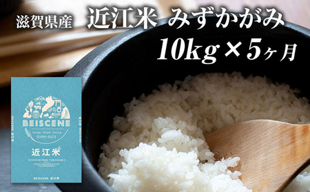 令和5年産新米　滋賀県豊郷町産　近江米 みずかがみ　10kg×5ヶ月