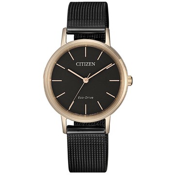 CITIZEN 星辰錶 EM0577-87E LADY'S 高雅時尚光動能女錶/母親節推薦款/黑面30mm｜樂天領券現折★全館特惠中★指定刷卡回饋10%