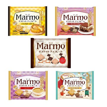 【江戶物語】NIKKOH 日幸製菓 Marmo 棋盤餅乾系列 雙色 方塊造型餅乾 夾心餅乾 大理石餅乾 日本原裝進口