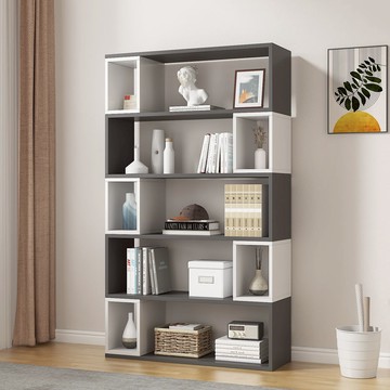 組合書架置物架落地靠墻置物柜現代簡約客廳收納柜辦公多層展示架 置物架 收納架 儲物架 落地架 層架 書架 展示架