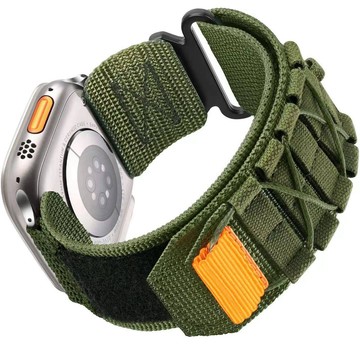 新款 戰術回環錶帶 尼龍編織錶帶 適用 Apple Watch 10代 ultra 9 8 7 6 5 42/46mm