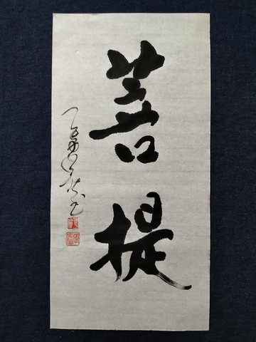 菩提  隨意楷  未裱