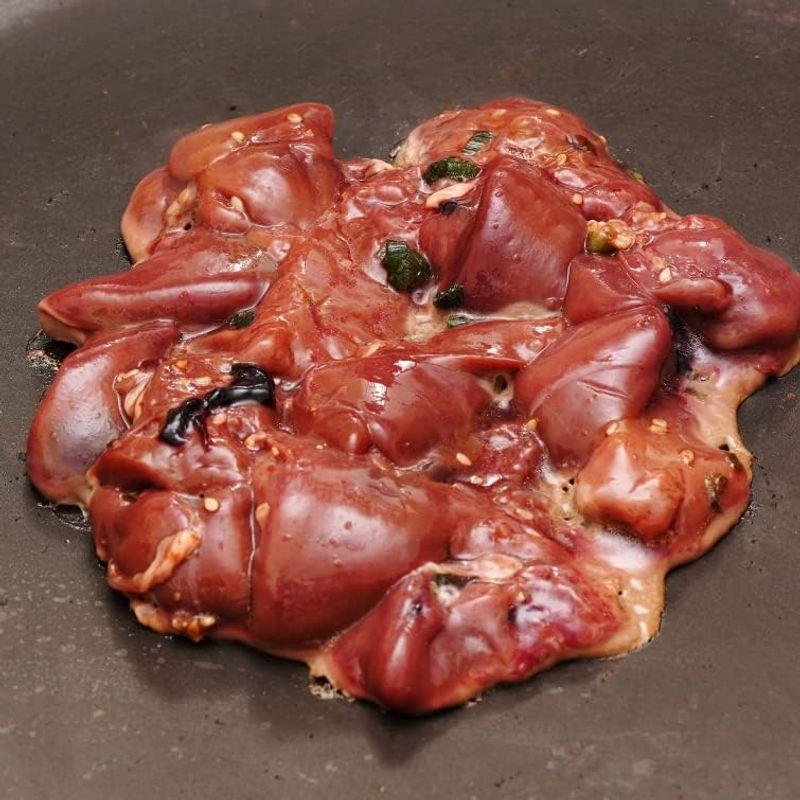 国産 鶏肉 紀の国みかんどり 鶏の焼レバー ごまにんにく味 250g 生 炒め物用