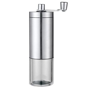 磨豆機木紋手搖研磨機不銹鋼研磨器手磨咖啡豆木紋便攜家用新