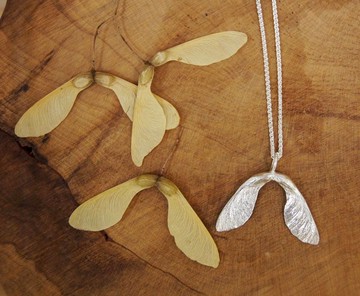 ||青楓翅果|| 純銀手作項鍊