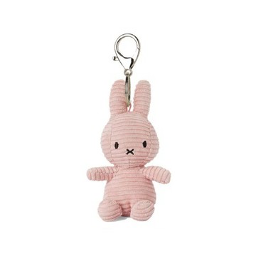 BON TON TOYS｜米菲兔ECO燈芯絨鑰匙圈-10cm 粉