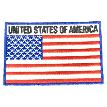 A-ONE 匯旺 美國(含字) DIY國旗刺繡徽章 8 x 5 cm  NO.031