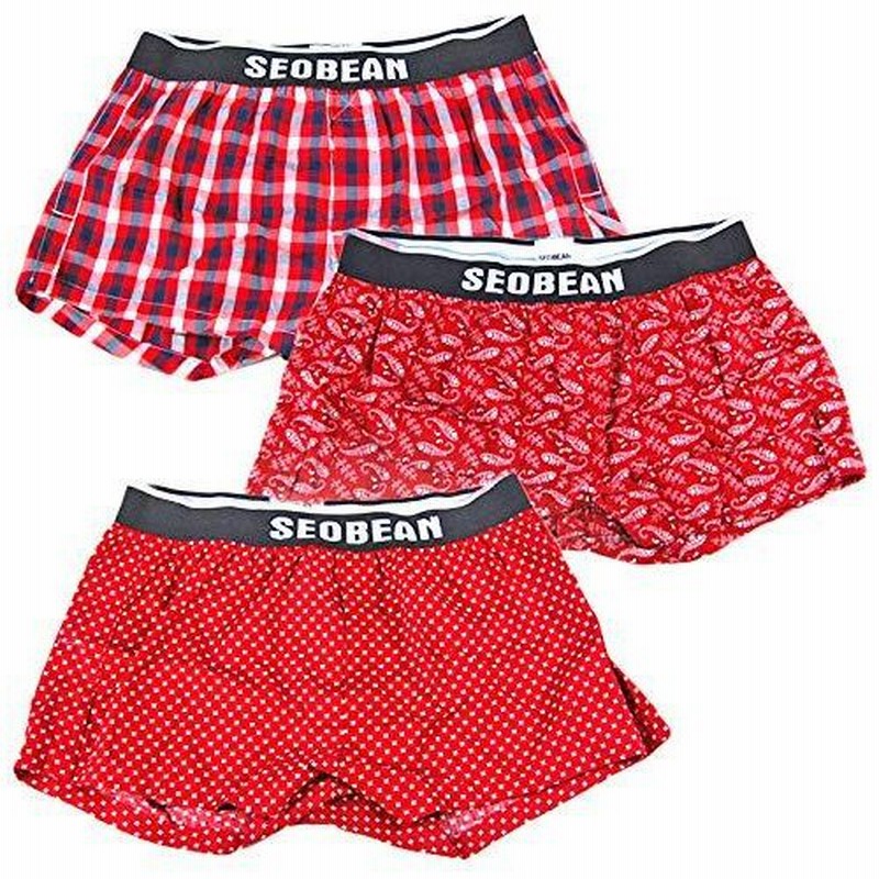 Ahj メンズ トランクス 男 の 赤系 パンツ ３枚 セット ｌ Xl Xxl サイズ おしゃれ 綿 通気 快適 レッドバラエティ 通販 Lineポイント最大0 5 Get Lineショッピング