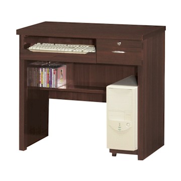 文創集 特羅古2.7尺單抽鍵盤書桌(二色可選)-82x56x76cm免組