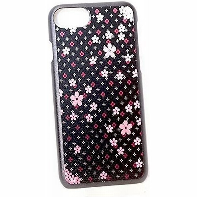 Iphone8 Iphone7 6s 6 対応 桜の花びら 和風 和柄 ハードケース カバー 黒ケース 黒 Iphone 通販 Lineポイント最大0 5 Get Lineショッピング
