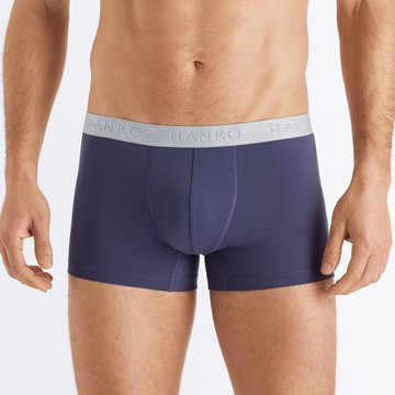 【HANRO】Cotton Essentials貼身四角男內褲S-XL(湛藍)