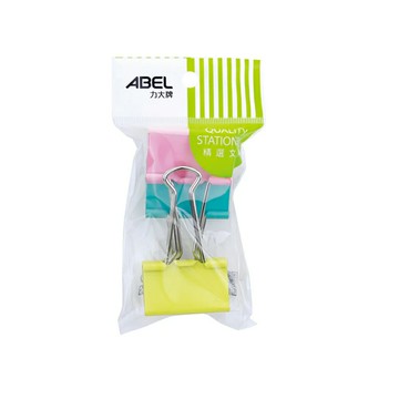 力大 46204 吊袋裝 彩色長尾夾 (223) (41mm) (3支/包)【APP滿額下單10%點數(單一帳號最高5000點)】1/31止