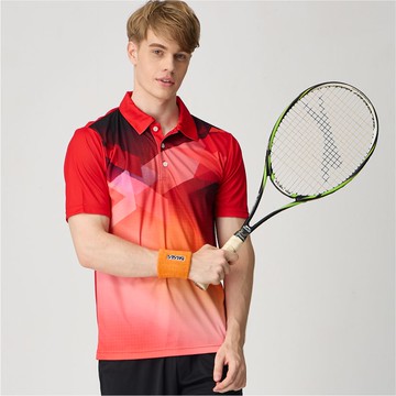 來自日本運動休閒領導品牌*下殺5折《SASAKI》排汗速乾功能運動短衫(紅/暗紅)/624055