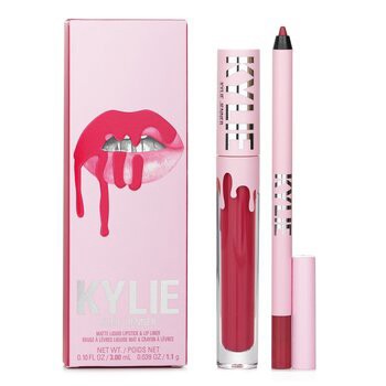 【Kylie By Kylie Jenner】啞光唇妝組合:啞光唇彩3毫升+ 唇線筆1.1克 - # 401 Victoria