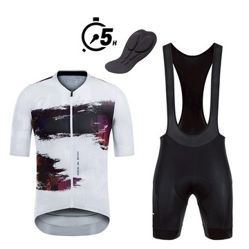 Santic 騎行服男士騎行服和短褲專業透氣 口袋 WM24CT099W