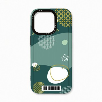 iPhone 16 Pro 殼 TRON IPhone 16 Pro 日系和風圓點銅錢招財系列  載具 太空殼 透黑款 手機殼